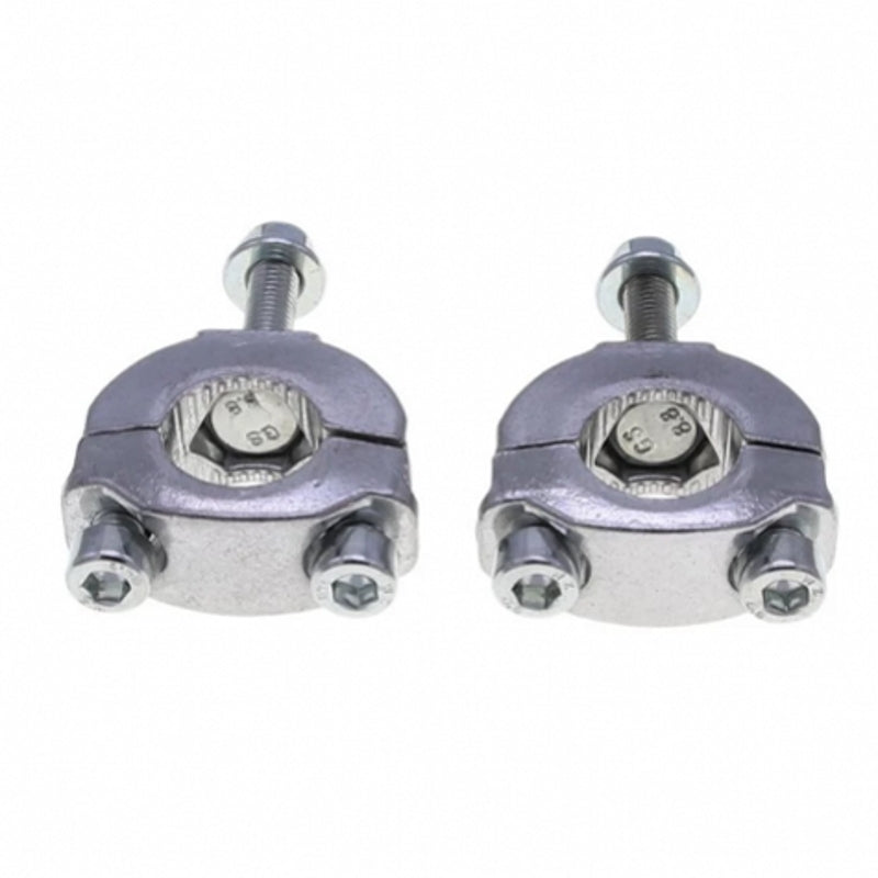 New 7/8‘’ 22mm Motorcycle Handle Bar Mount Mounting Riser Clamp 47 49cc Pocket Bike Mini Moto Steering block (2Pcs)