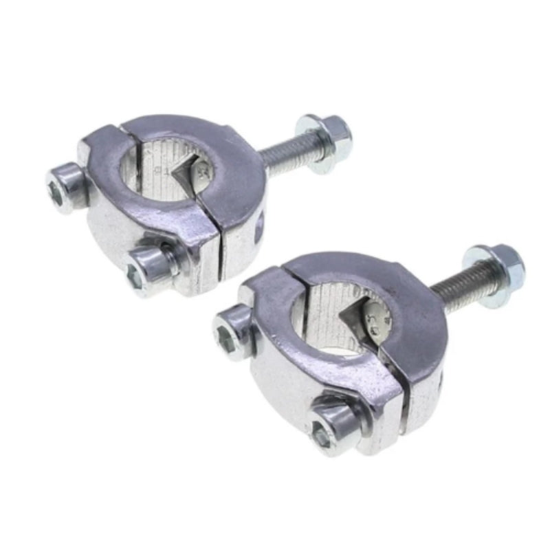 New 7/8‘’ 22mm Motorcycle Handle Bar Mount Mounting Riser Clamp 47 49cc Pocket Bike Mini Moto Steering block (2Pcs)
