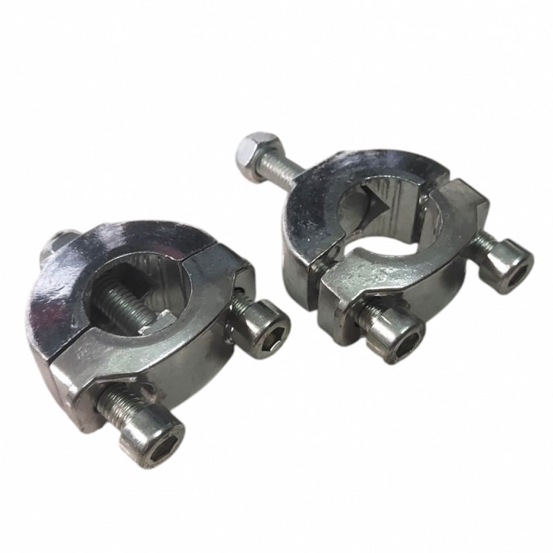 New 7/8‘’ 22mm Motorcycle Handle Bar Mount Mounting Riser Clamp 47 49cc Pocket Bike Mini Moto Steering block (2Pcs)